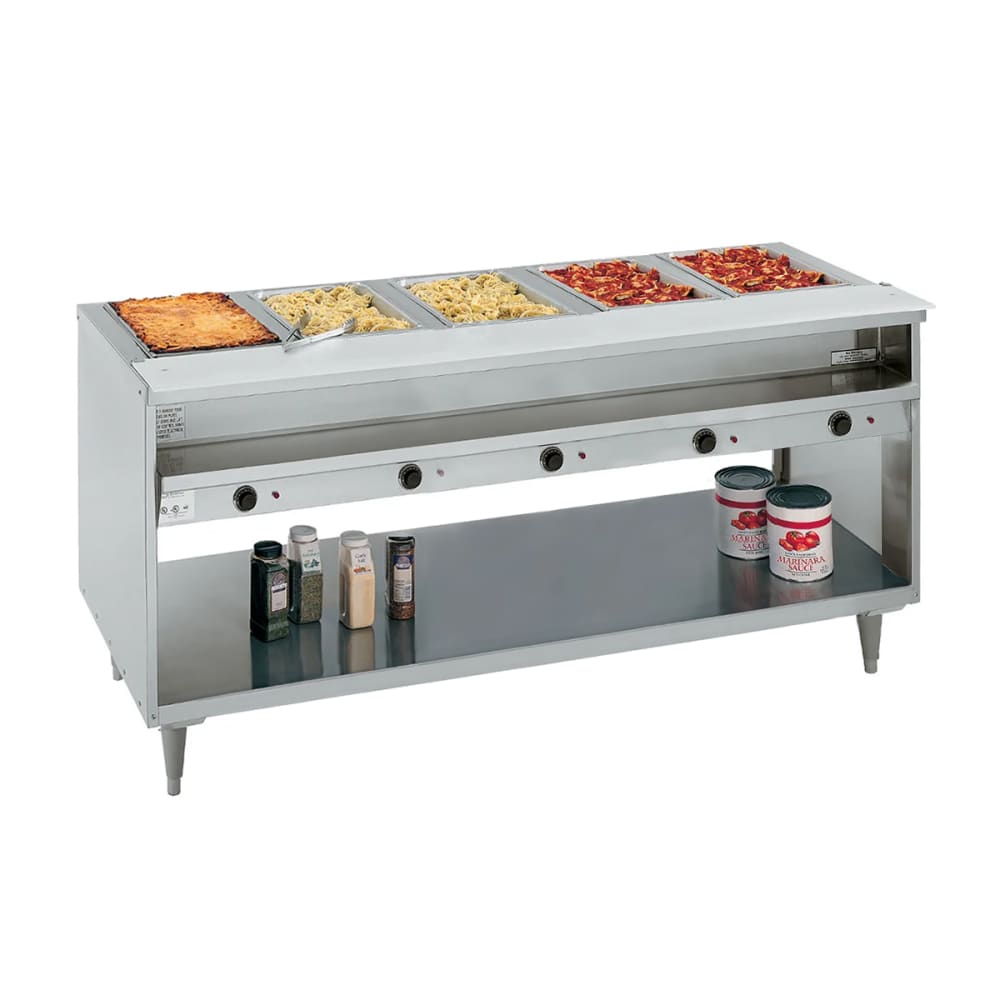 238-3315208 78" Hot Food Table w/ (5) Wells & Cutting Board, 208v/1ph