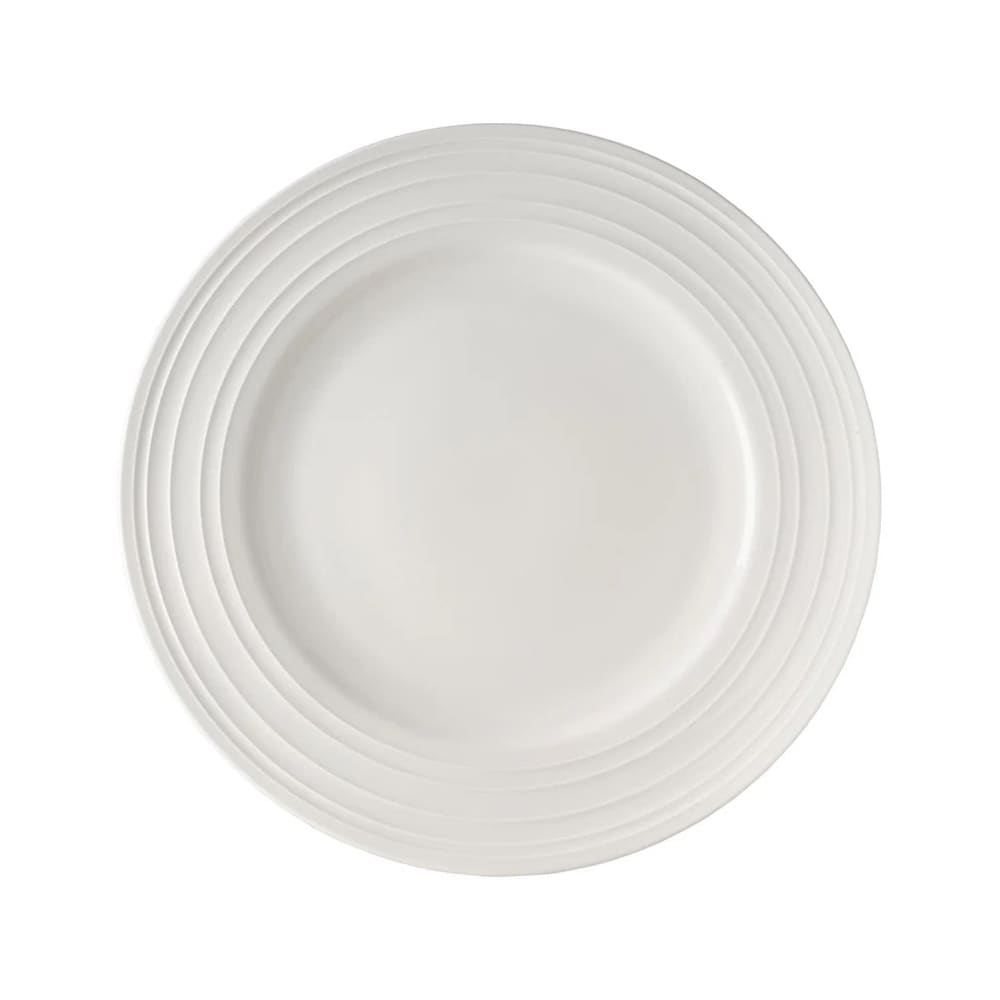 106-5309144 10 1/5" Round Melinda Plate - Bone China, White