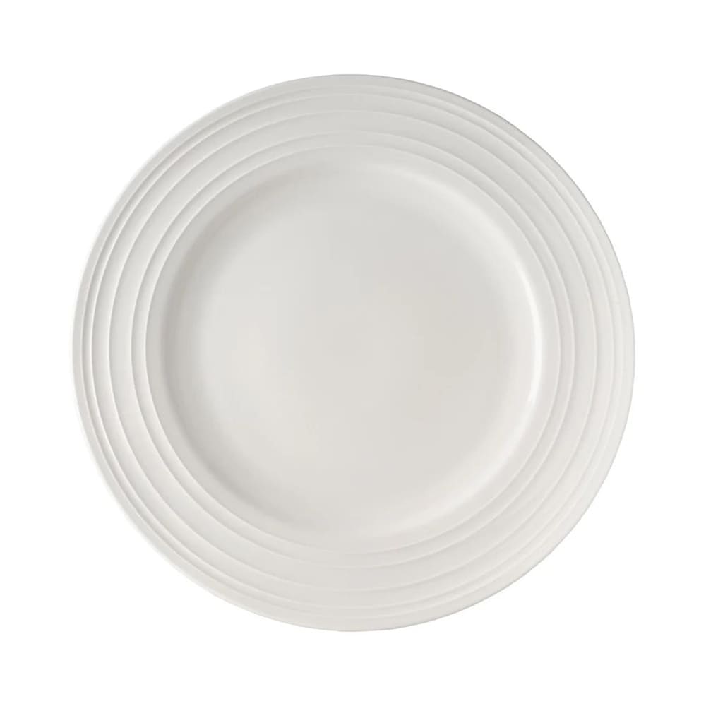 106-5309141 6 7/10" Round Melinda Plate - Bone China, White