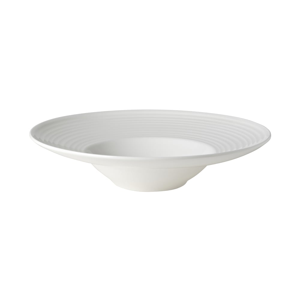 106-5312409 10" Round Callisto Deep Plate - Bone China, White