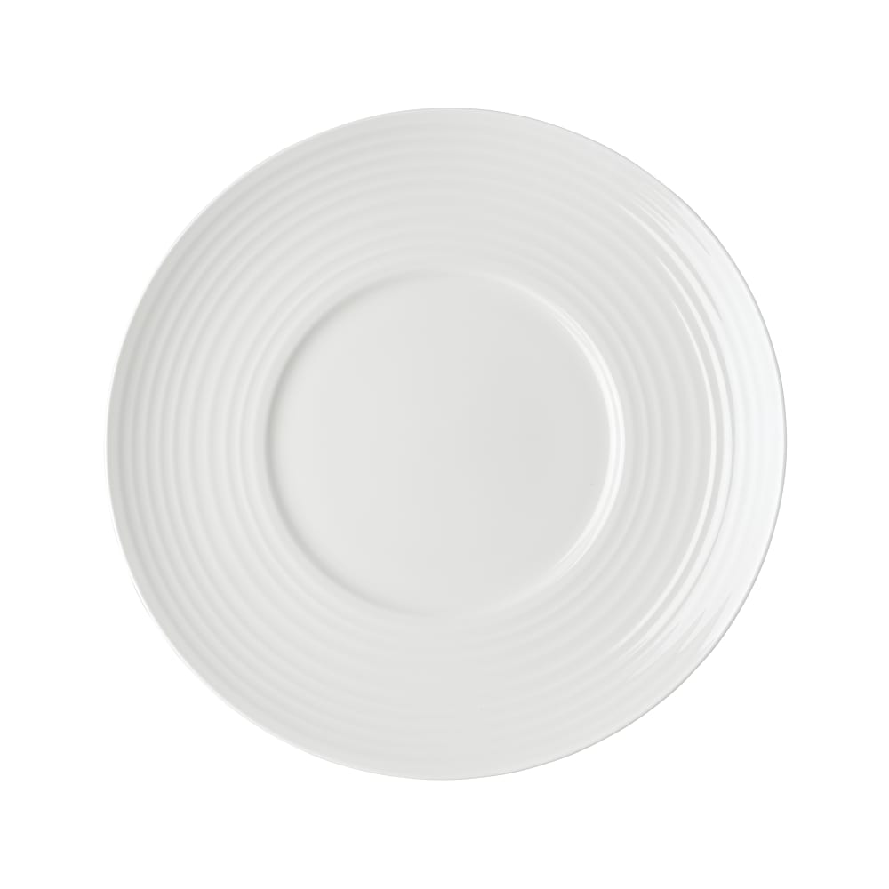 106-5312413 11" Round Callisto Plate - Bone China, White