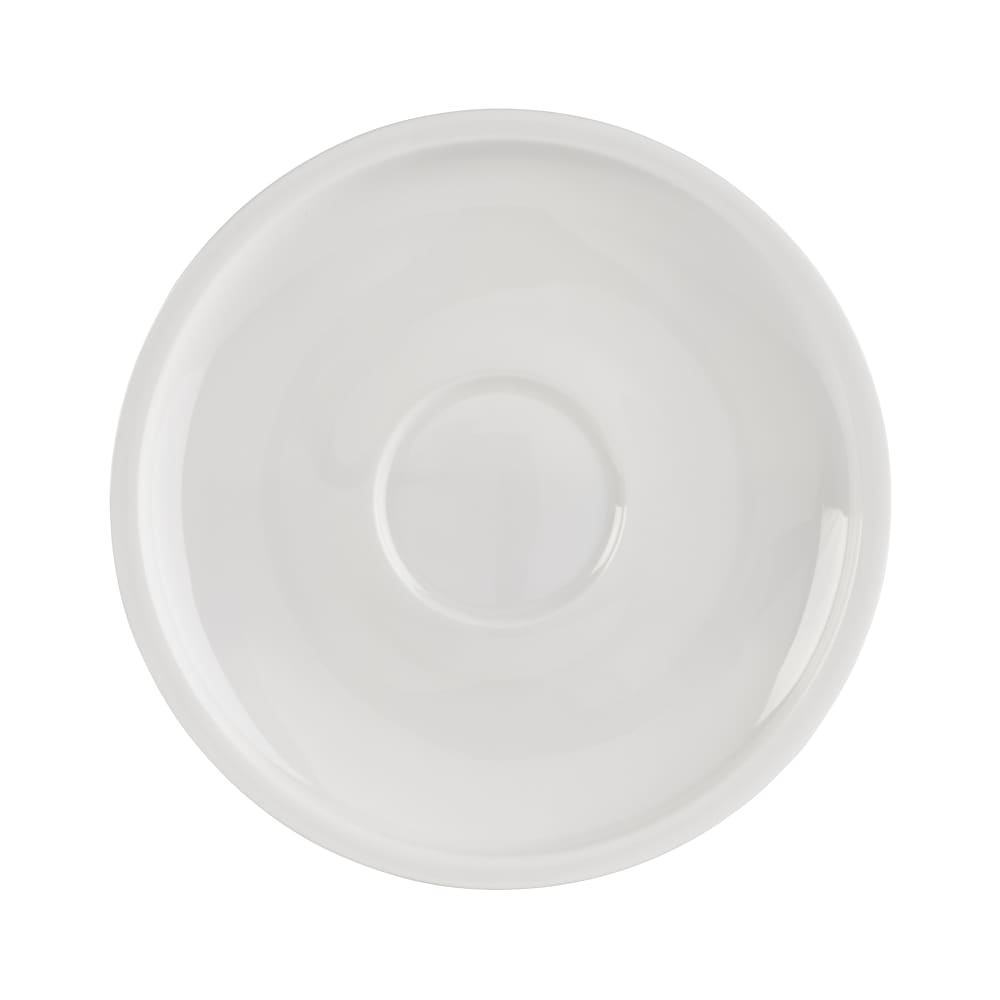 106-5312748 5 1/5" Round Gordon Espresso Saucer - Bone China, White