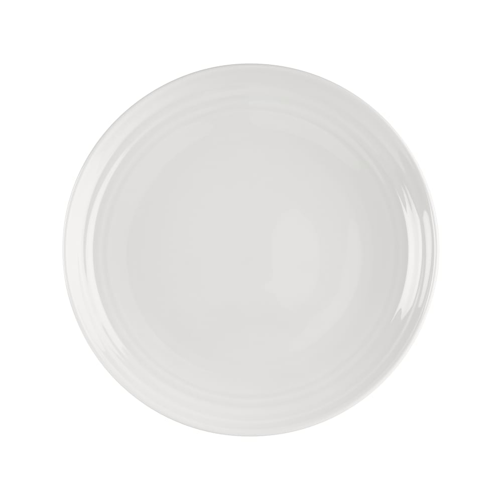 106-5313798 10" Round Terrace Coupe Plate - Bone China, White