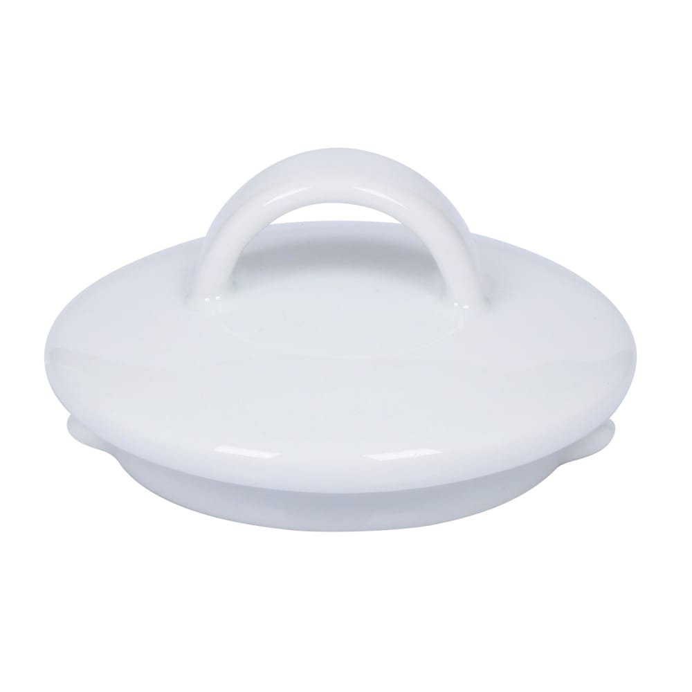 106-5321106 2 19/20" Round Lid - Porcelain, White