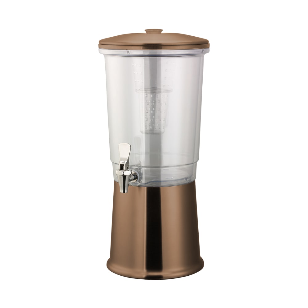 482-CBDDW3GSSRG 3 gal Beverage Dispenser w/ Infuser - Tritan™ Container, Rose Gold Base
