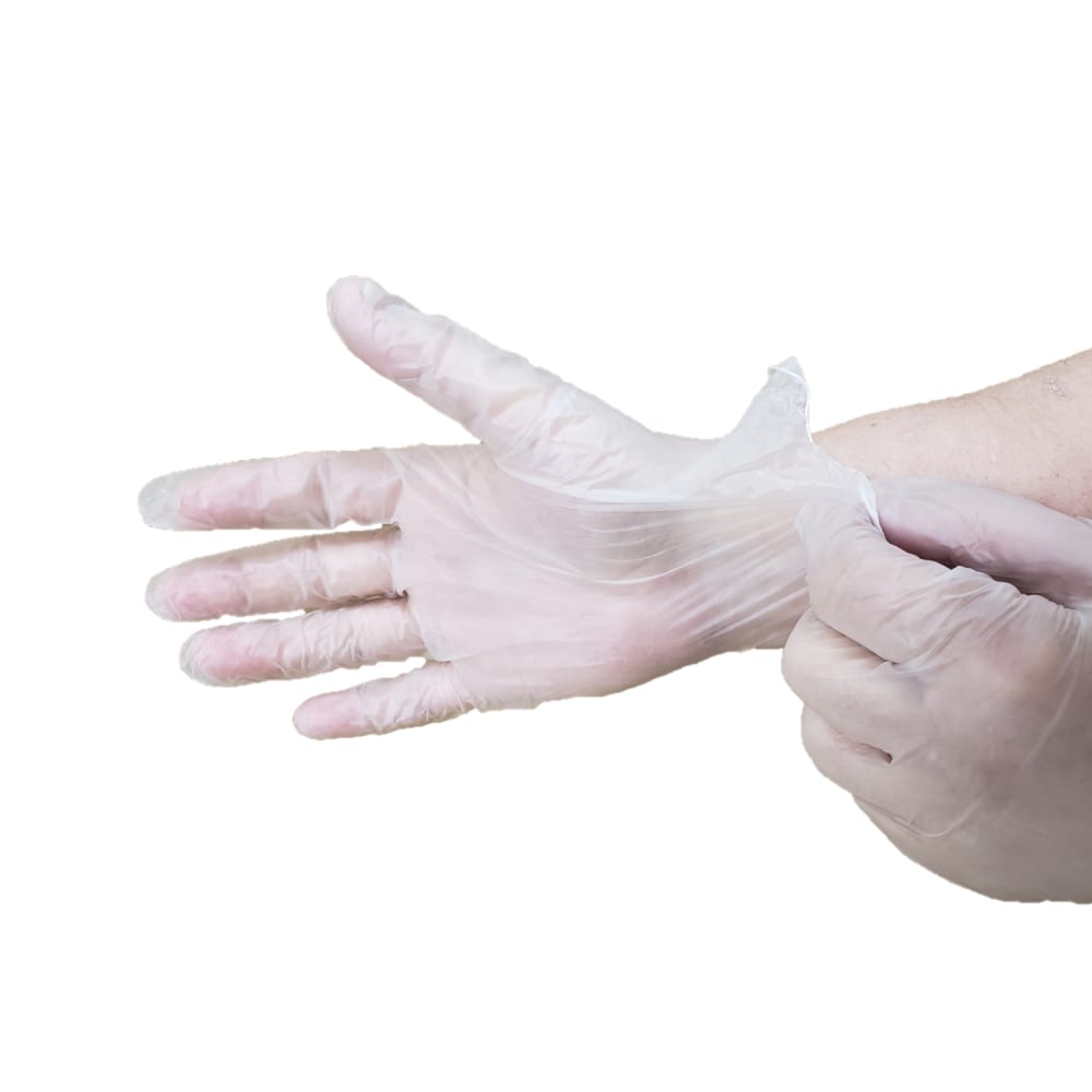 285-PFV200M Disposable Vinyl Gloves - Powder Free, Opaque, Medium