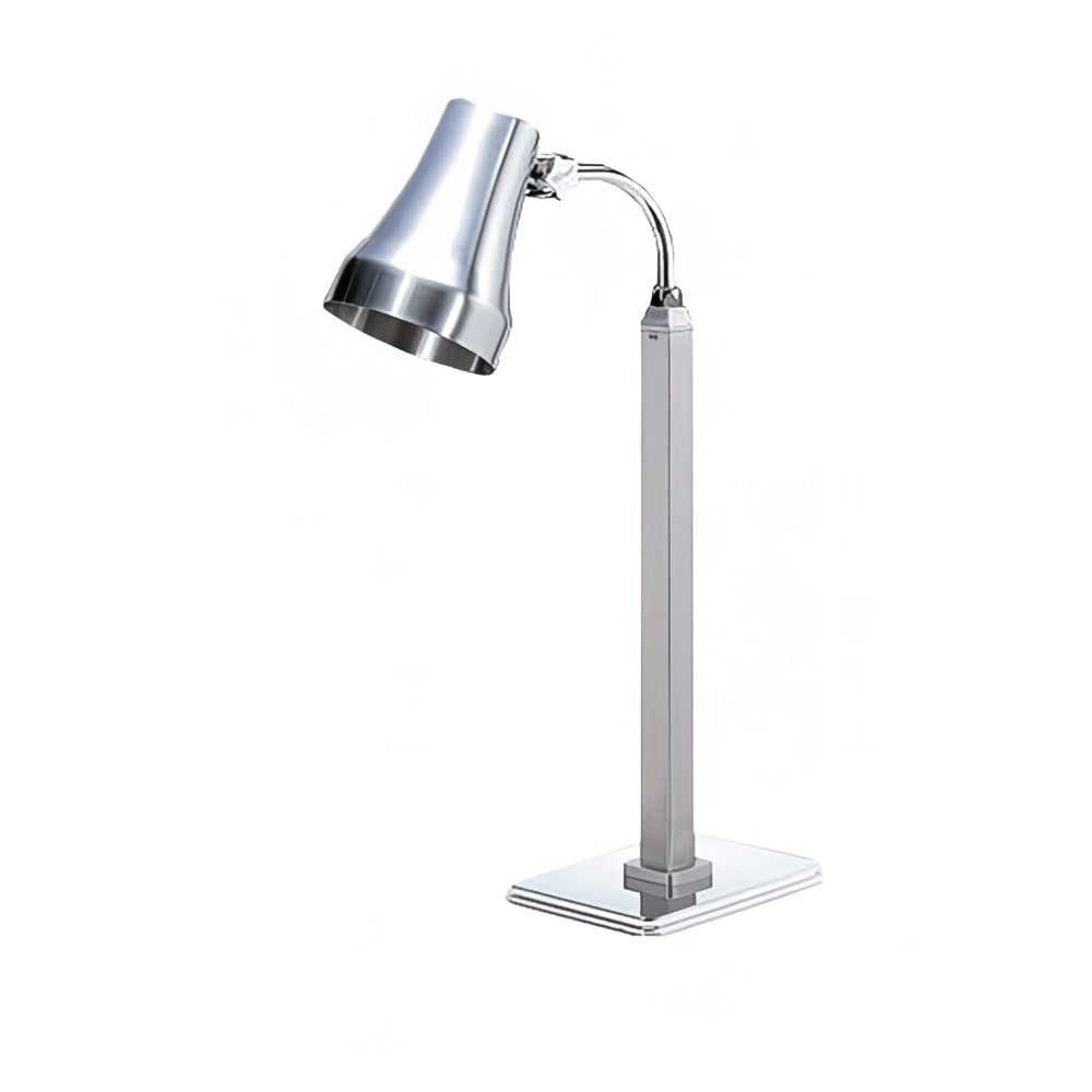 315-27915 1 Bulb Heat Lamp w/ Fixed Arm, Brushed Stainless, 110/120v