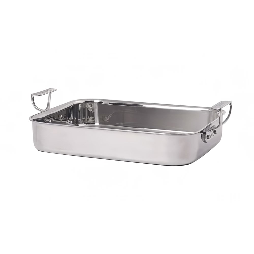 315-816563 3 qt Roasting Pan - 11 4/5"L x 8 3/10" W x 2 2/5"H, Stainless Steel
