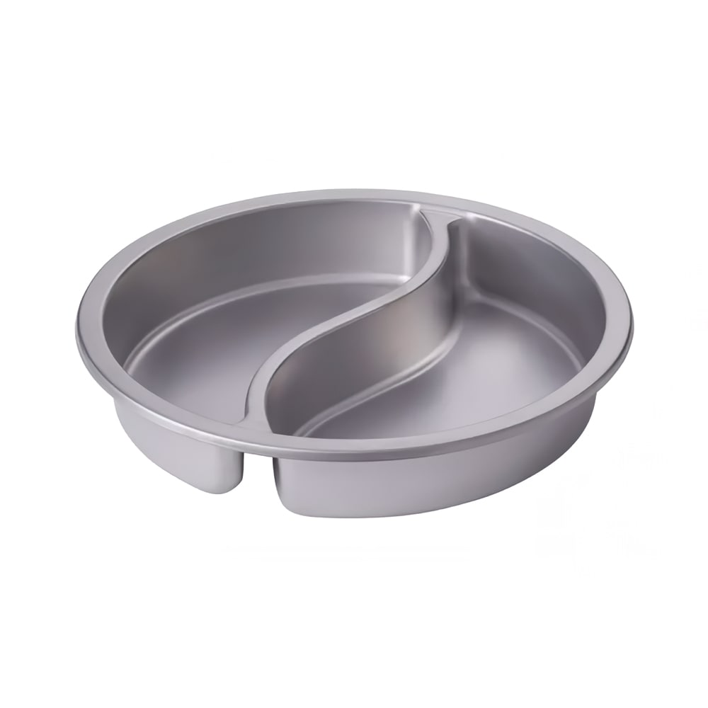 315-5726612 6 qt Half Size Round Chafer Induction Food Pan, Stainless