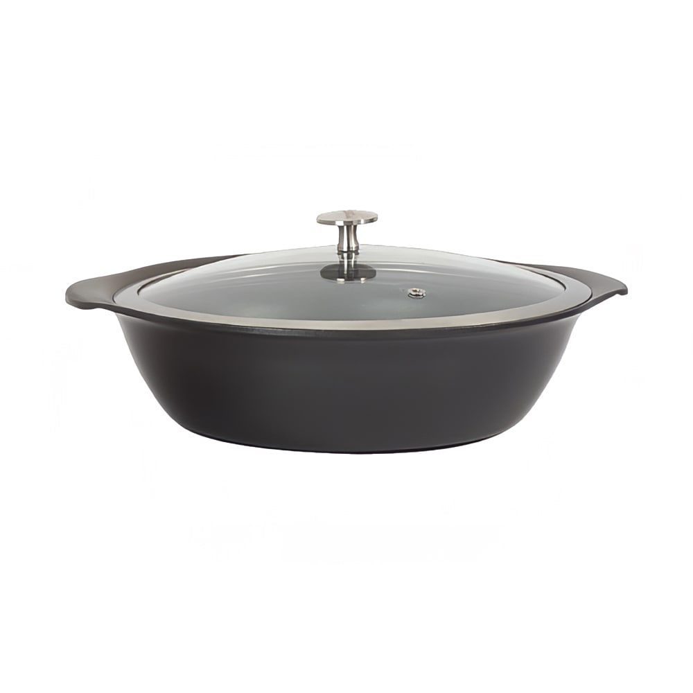 315-8258827 3 qt Casserole Pan w/ Cover - Induction Ready, Aluminum/Ceramic, Titanium