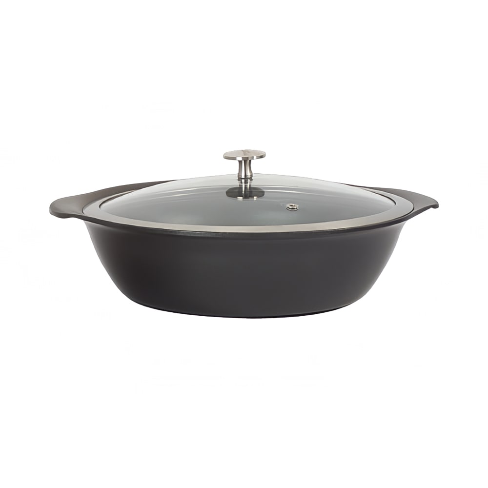 315-8258727 3 qt Casserole Pan w/ Cover - Induction Ready, Aluminum/Ceramic, Bronze
