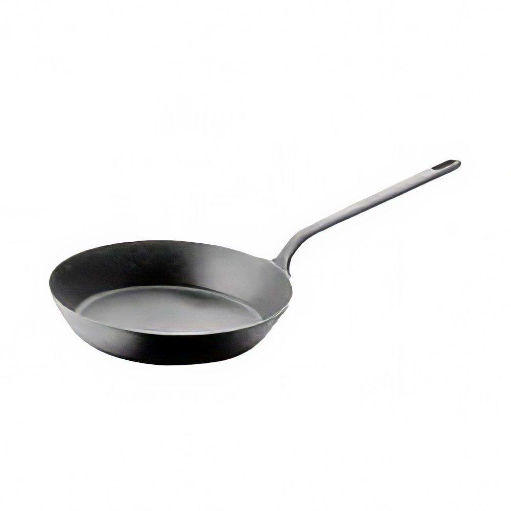 315-84814028 11" Carbon Steel Frying Pan w/ Solid Metal Handle