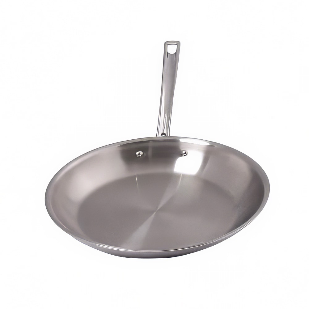315-81866020 8" Stainless Steel Frying Pan w/ Solid Metal Handle