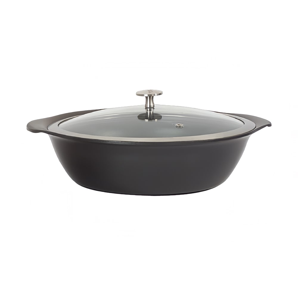 315-8258824 2 1/4 qt Casserole Pan w/ Cover - Induction Ready, Aluminum/Ceramic, Titanium