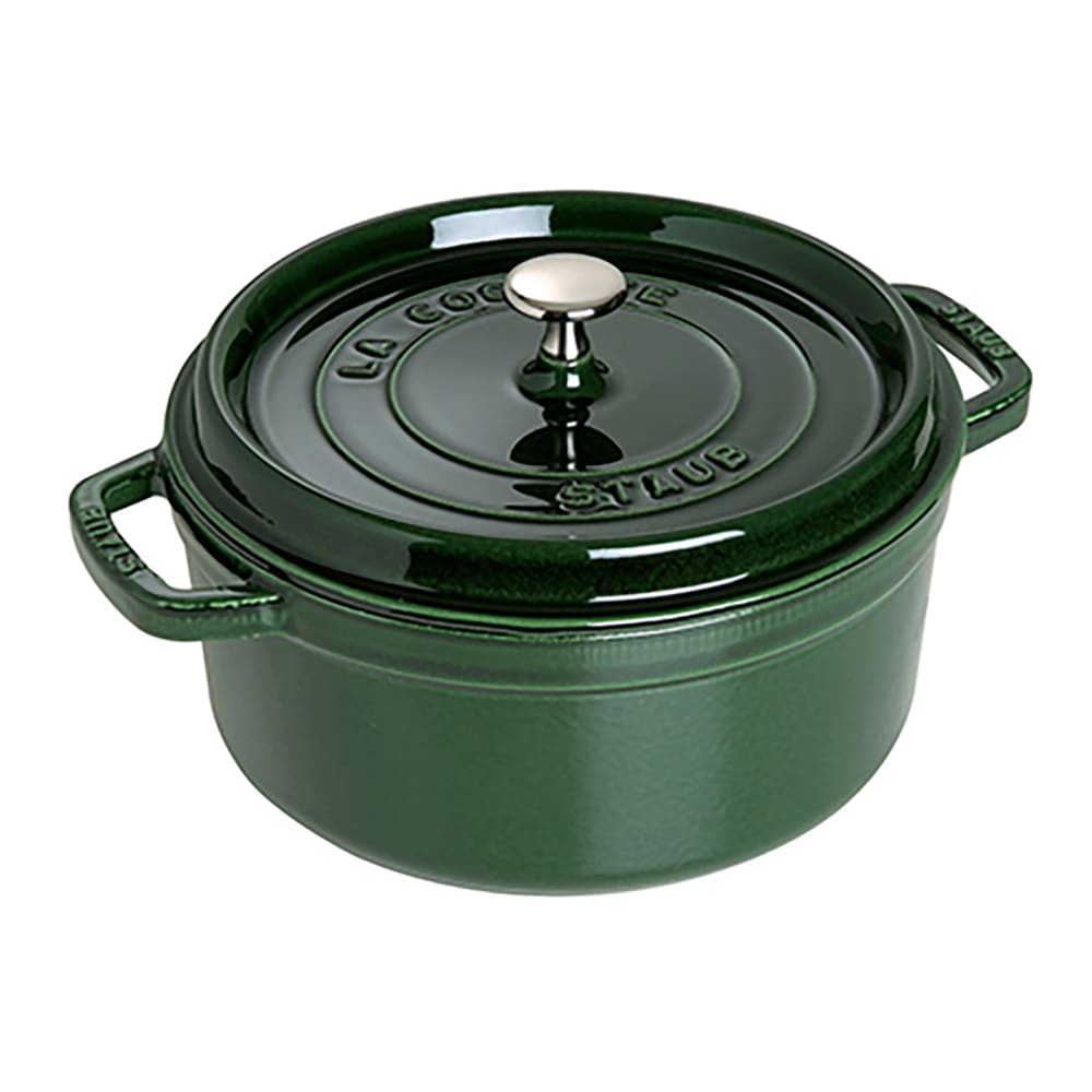 103-1102885 7 qt Enameled Cast Iron Cocotte w/ Lid, Basil