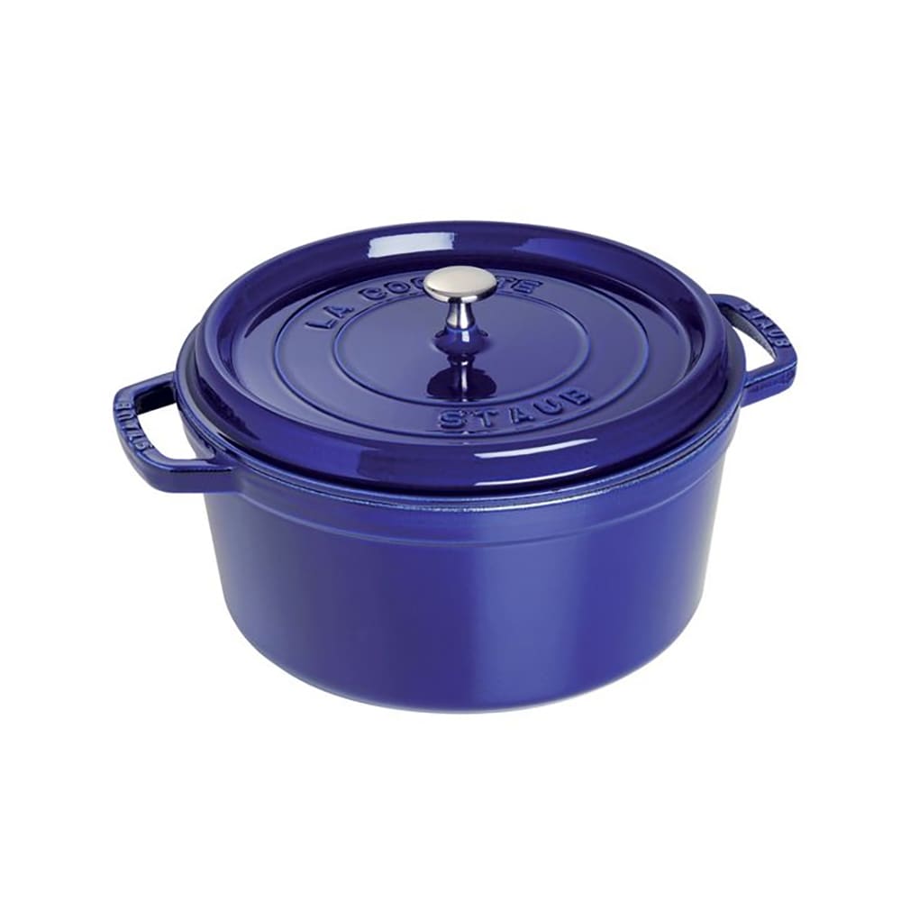 103-1103091 9 qt Enameled Cast Iron Cocotte w/ Lid, Dark Blue