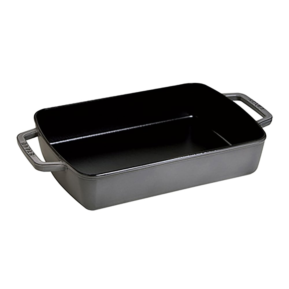 103-1303018 8x12" Small Baker w/ 3 1/4 qt Capacity & Enamel Coated Cast Iron, Graphite