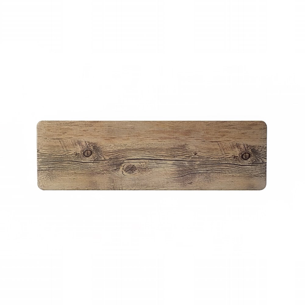 706-68A351EL596 21" x 6 3/8" Rectangular Creations Platter - Melamine, Driftwood