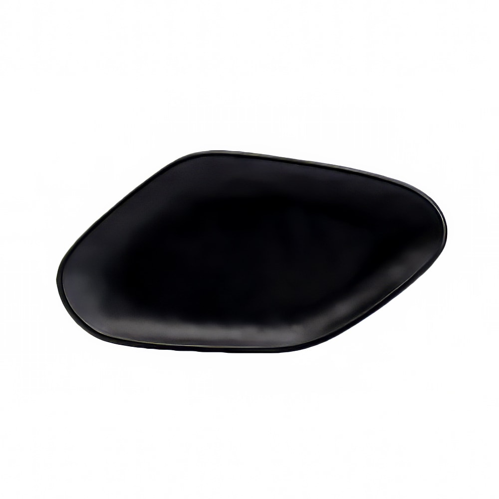 706-7000DD010 15" x 8" Oval Delfin Platter - Melamine, Marisol Black
