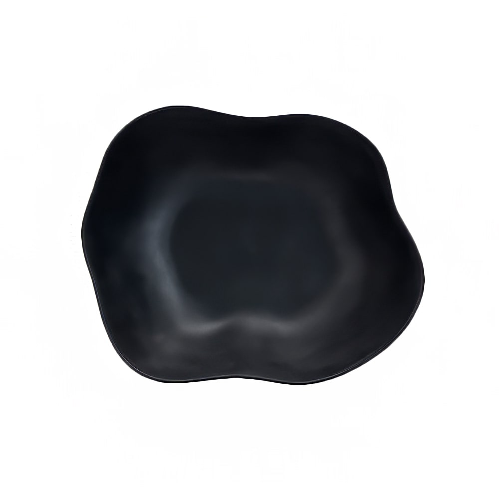 706-7000DD005 6 3/4 qt Oval Melamine  Salad Bowl, Marisol Black