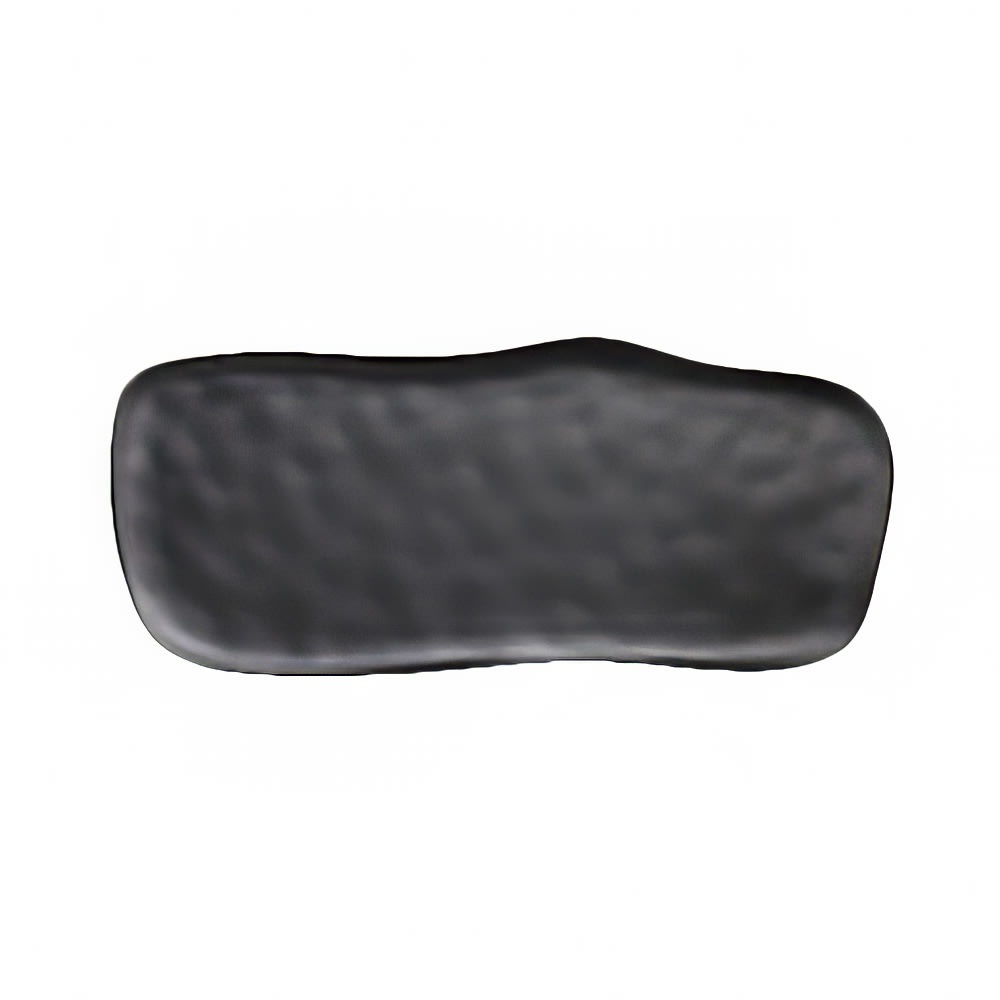 706-7000DD009 27" x 12" Oblong Delfin Sandwich Platter - Melamine, Marisol Black