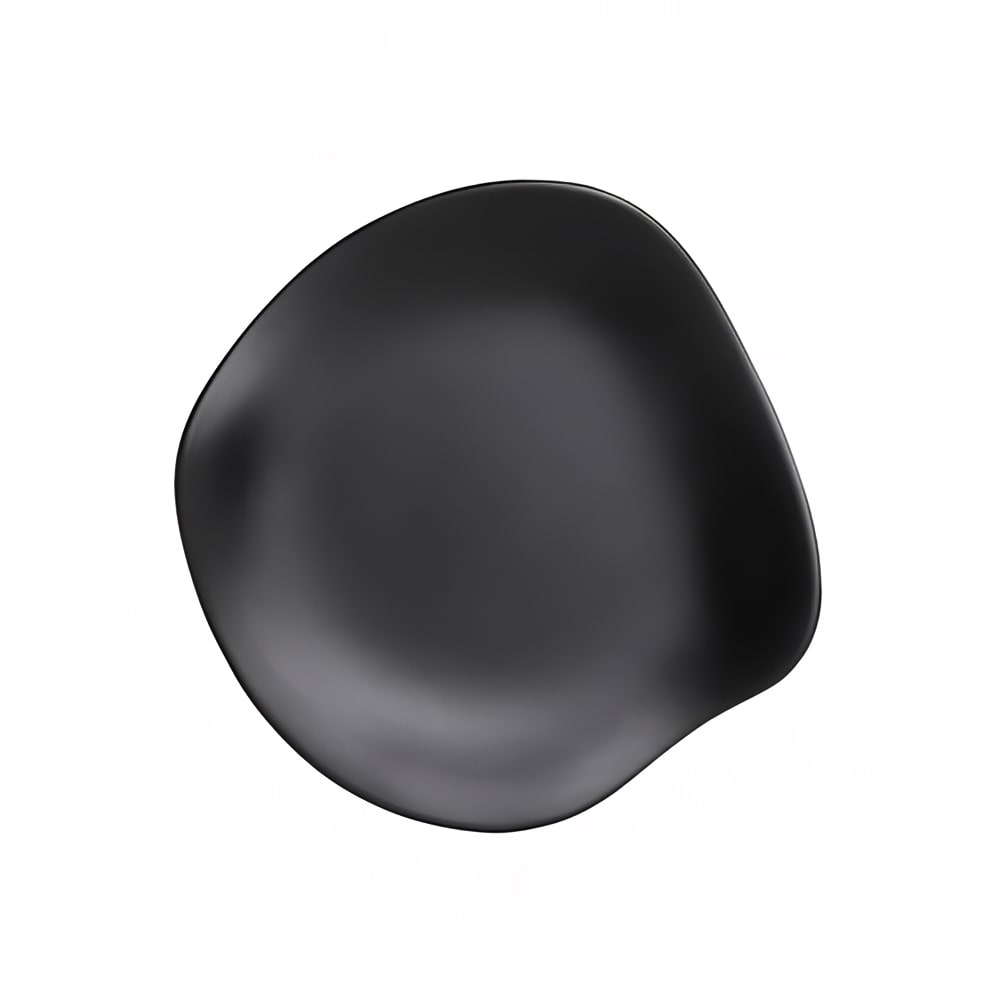 706-7000DD030 8 1/4" Round Melamine Appetizer Plate, Marisol Black