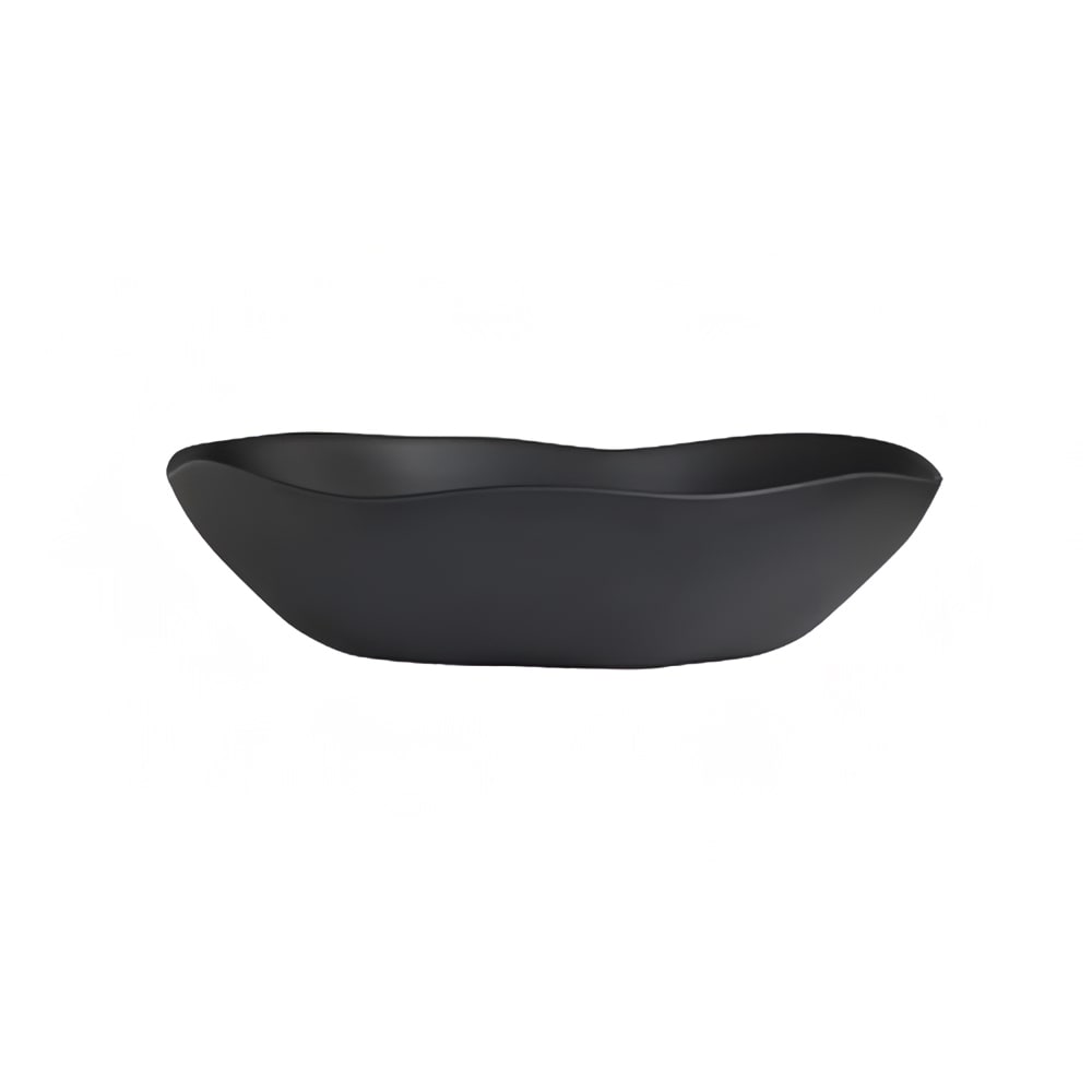 706-7000DD032 17 qt Oval Melamine Salad Bowl, Marisol Black