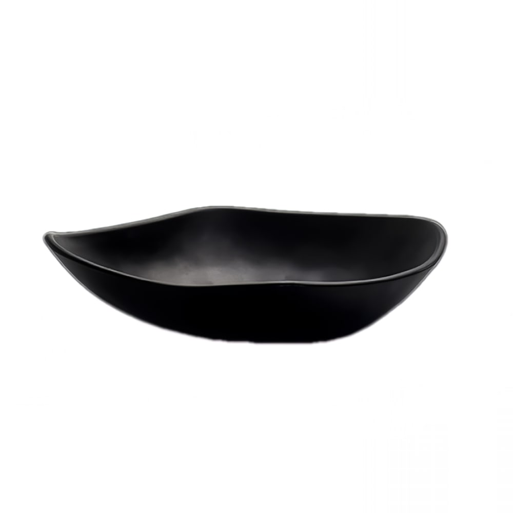 706-7000DD012 1 3/4 qt Irregular Melamine Serving Bowl, Marisol Black