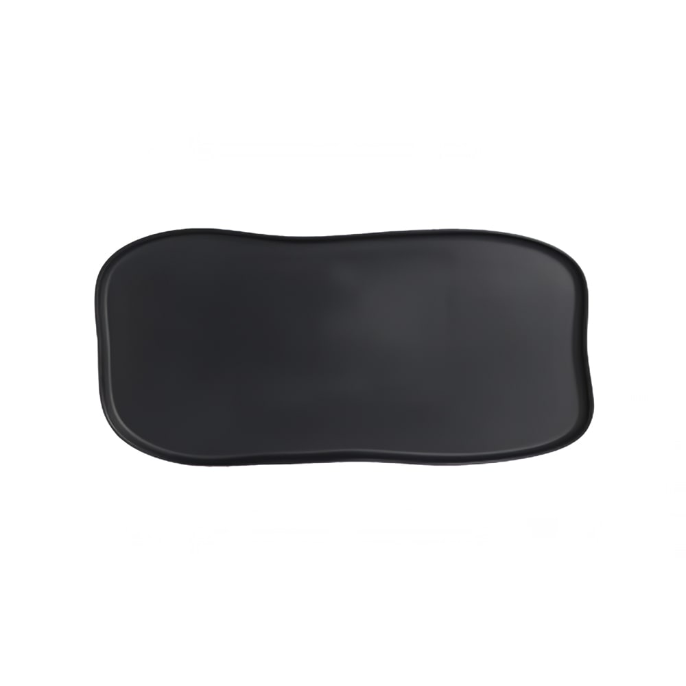 706-7000DD031 27" x 13" Rectangular Delfin Platter - Melamine, Marisol Black