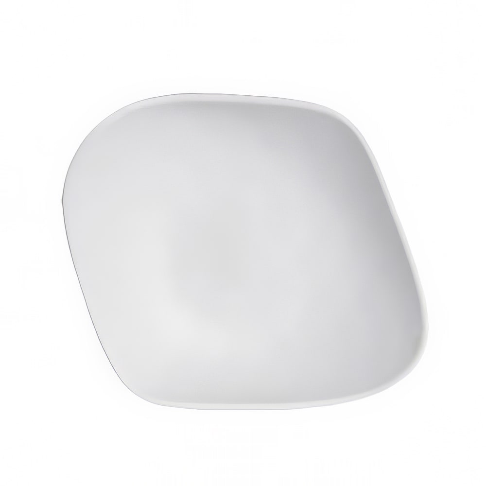 706-7008DD012 1 3/4 qt Irregular Melamine  Serving Bowl, Marisol White