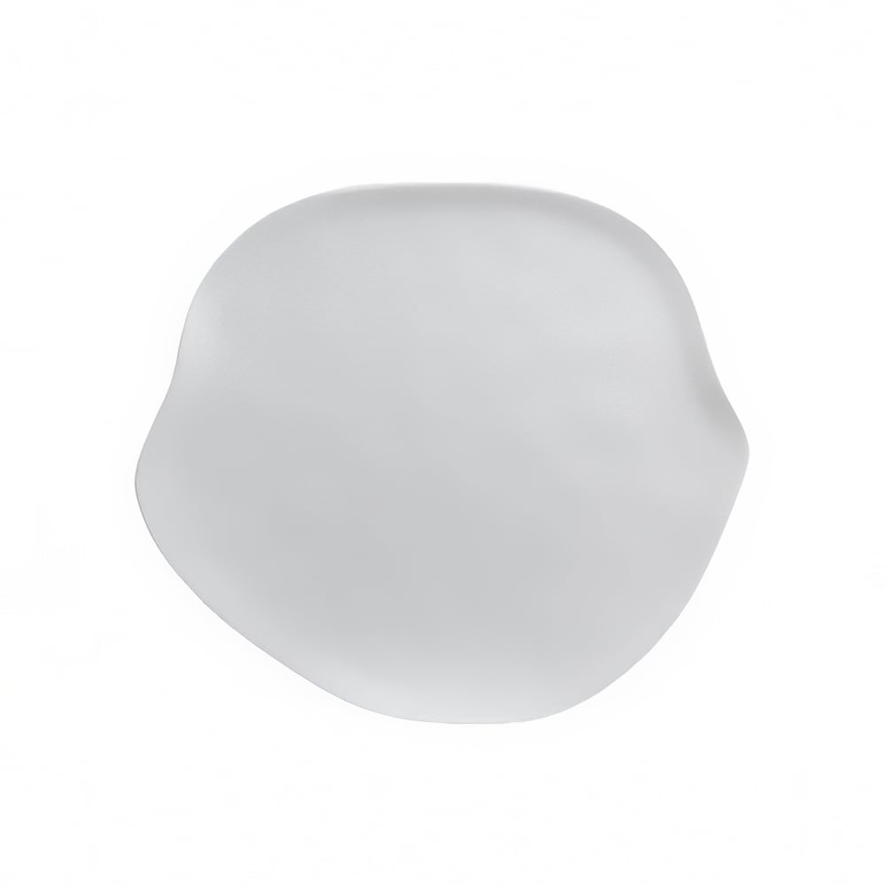 706-7008DD007 14" Round Delfin Cheese Platter - Melamine, Marisol White