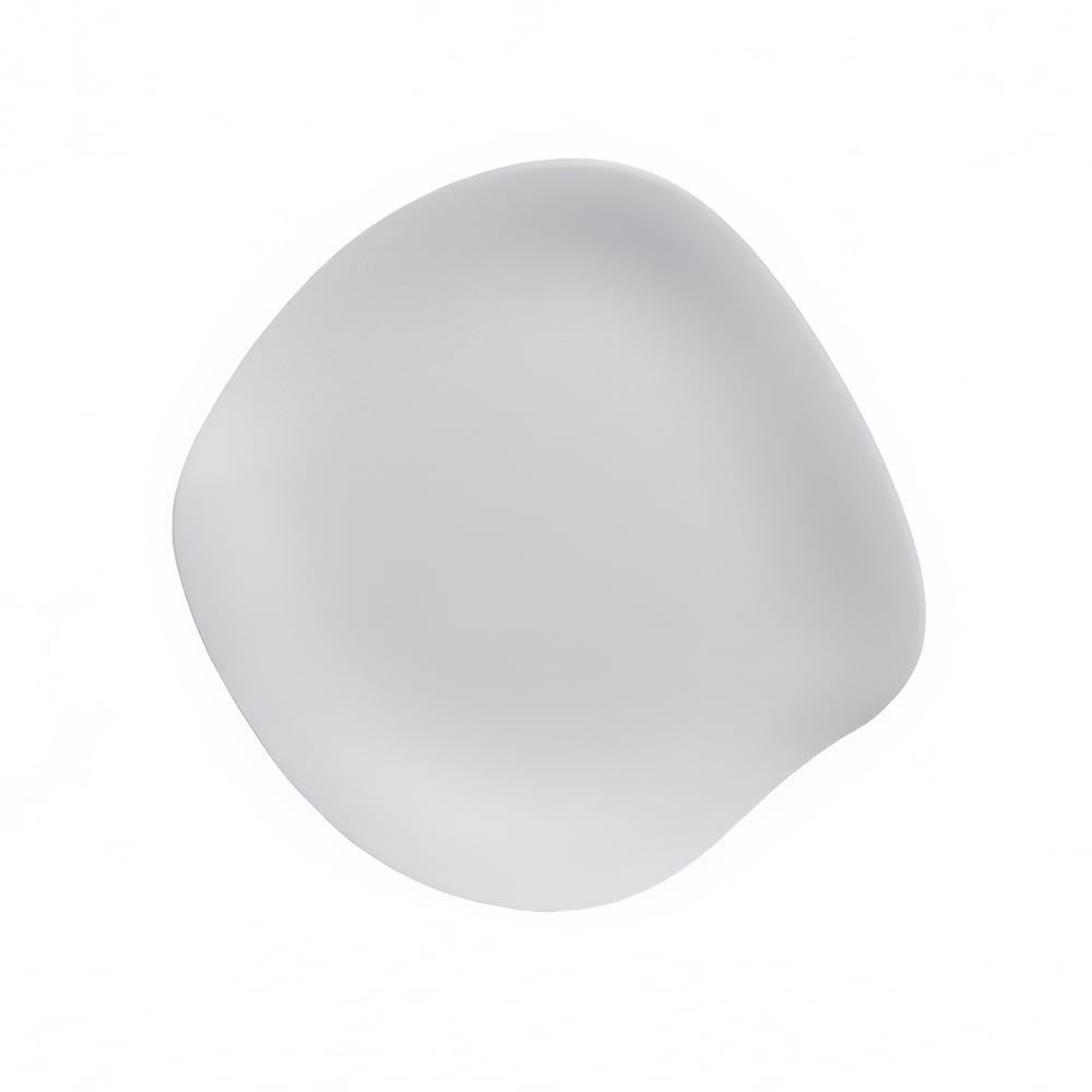 706-7008DD028 11 1/2" Round Melamine Plate, Marisol White