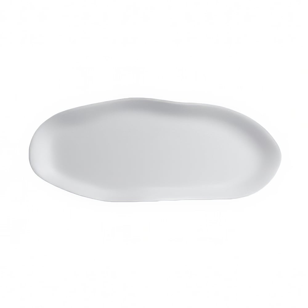 706-7008DD015 15" x 6 3/8" Oblong Delfin Slider Tray - Melamine, Marisol White
