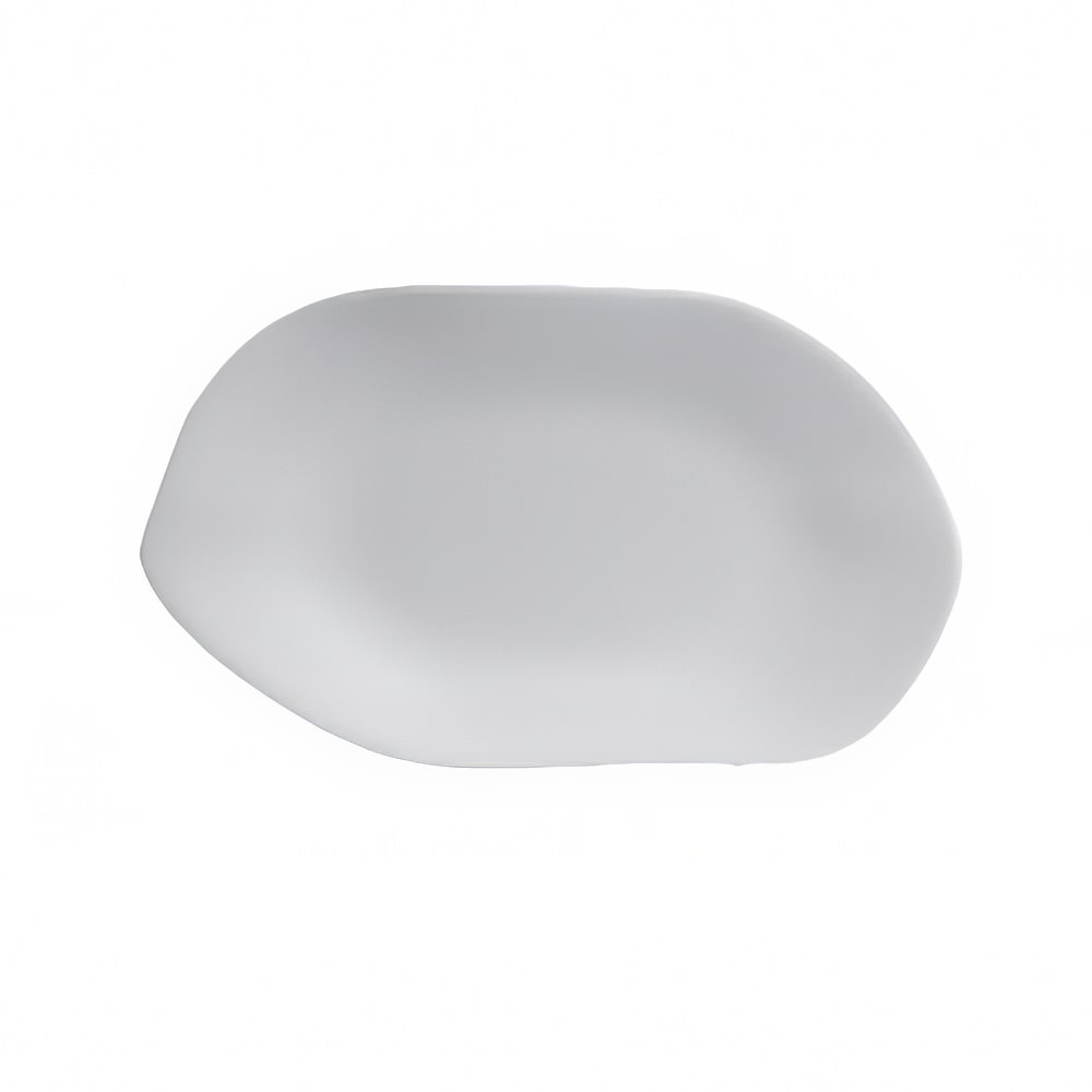706-7008DD022 7" x 4 1/4" Oval Deflin Platter - Melamine, Marisol White