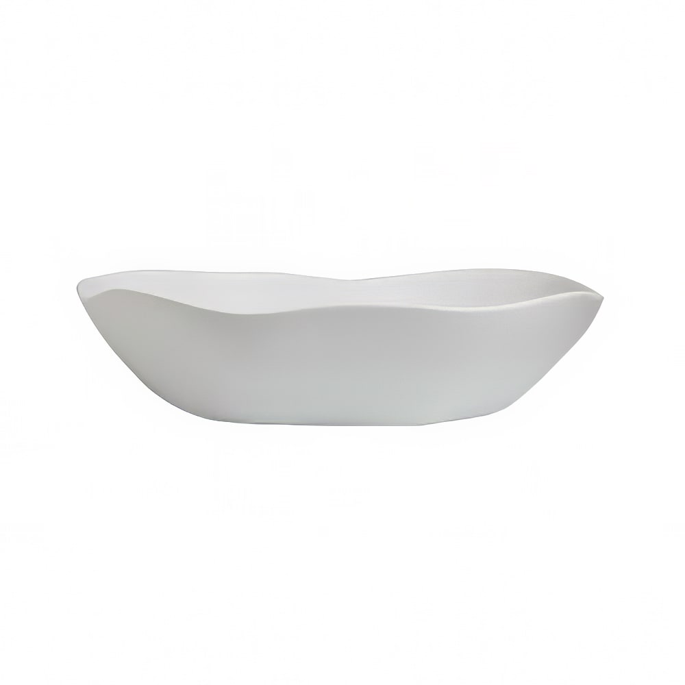 706-7008DD032 17 qt Oval Melamine Salad Bowl, Marisol White