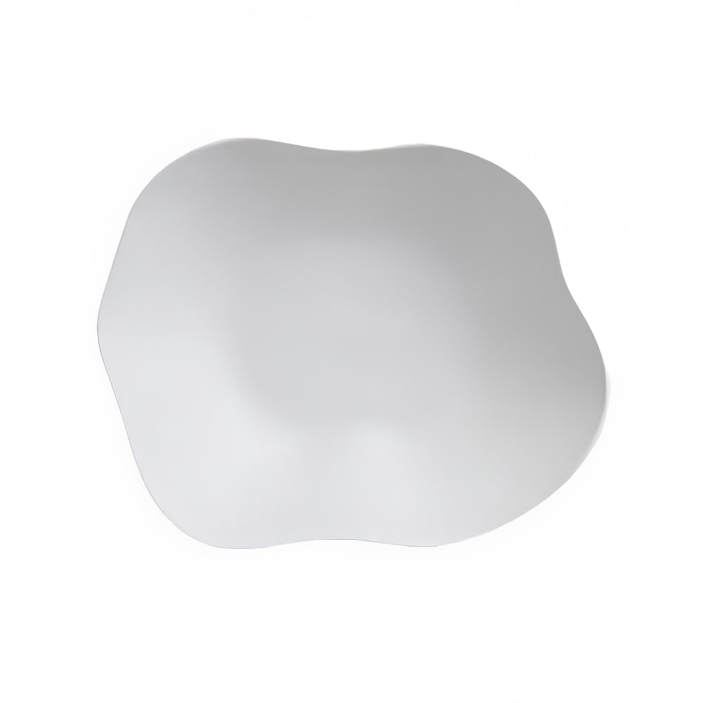 706-7008DD014 12 qt Oval Melamine  Salad Bowl, Marisol White