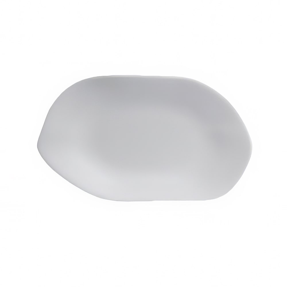 706-7008DD021 10" x 5 7/8" Oval Deflin Platter - Melamine, Marisol White