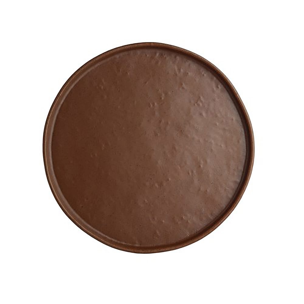 706-7180TM502 8 1/4" Round Melamine Plate, Redwood