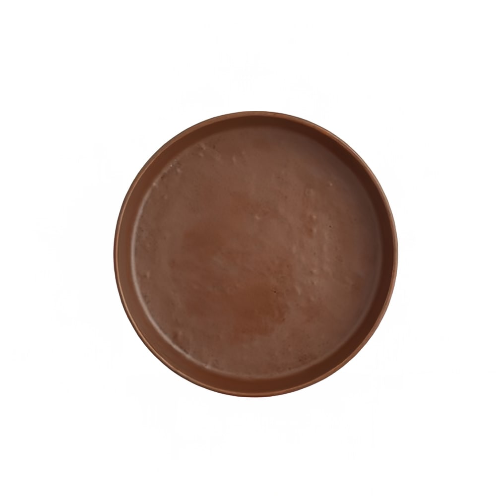 706-7180TM505 6 1/2" Round Melamine Plate, Redwood