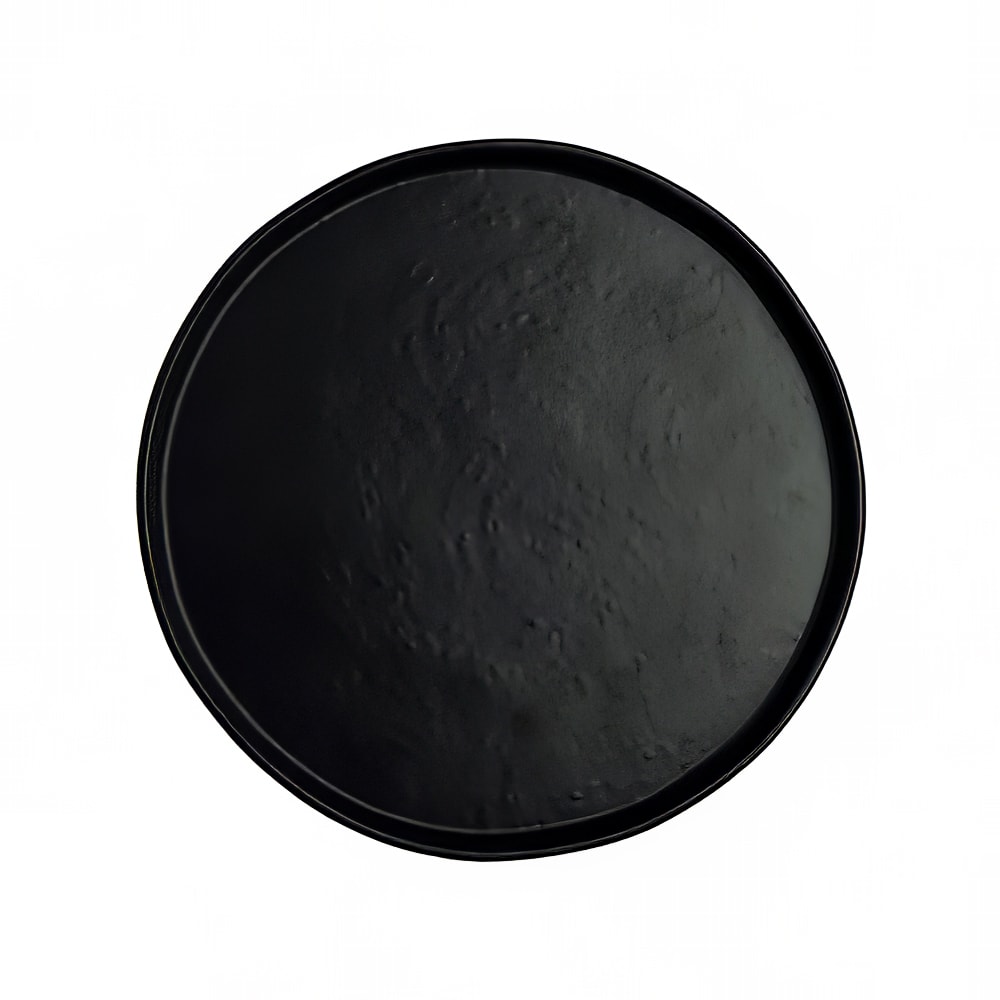 706-7181TM503 10 3/4" Round Melamine Plate, Black