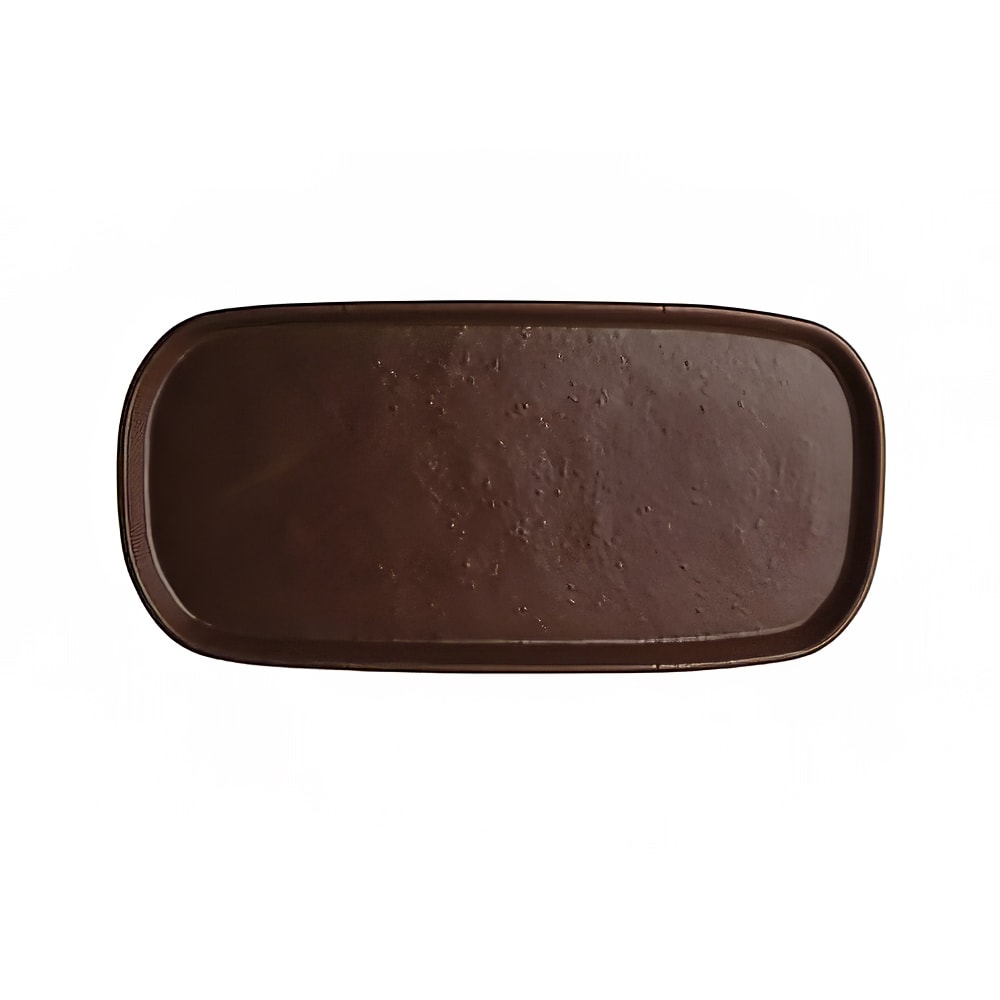 706-7180TM521 14 1/2" x 7" Oval Creations Tray - Melamine, Redwood