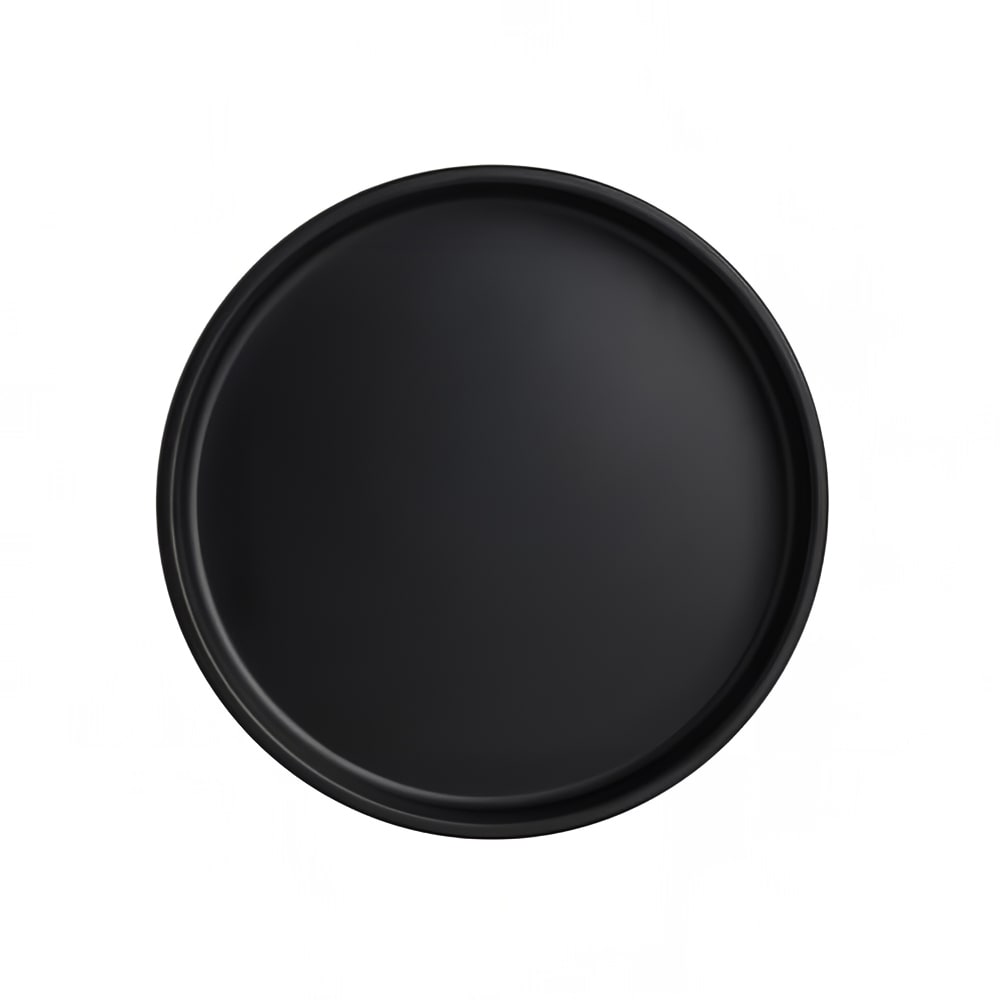 706-7181TM501 6 1/4" Round Melamine Plate, Black