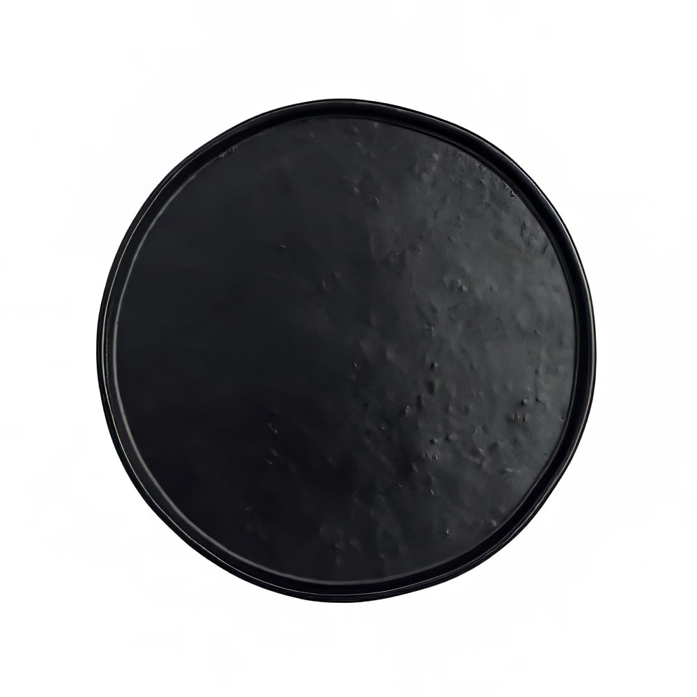 706-7181TM502 8 1/4" Round Melamine Plate, Black