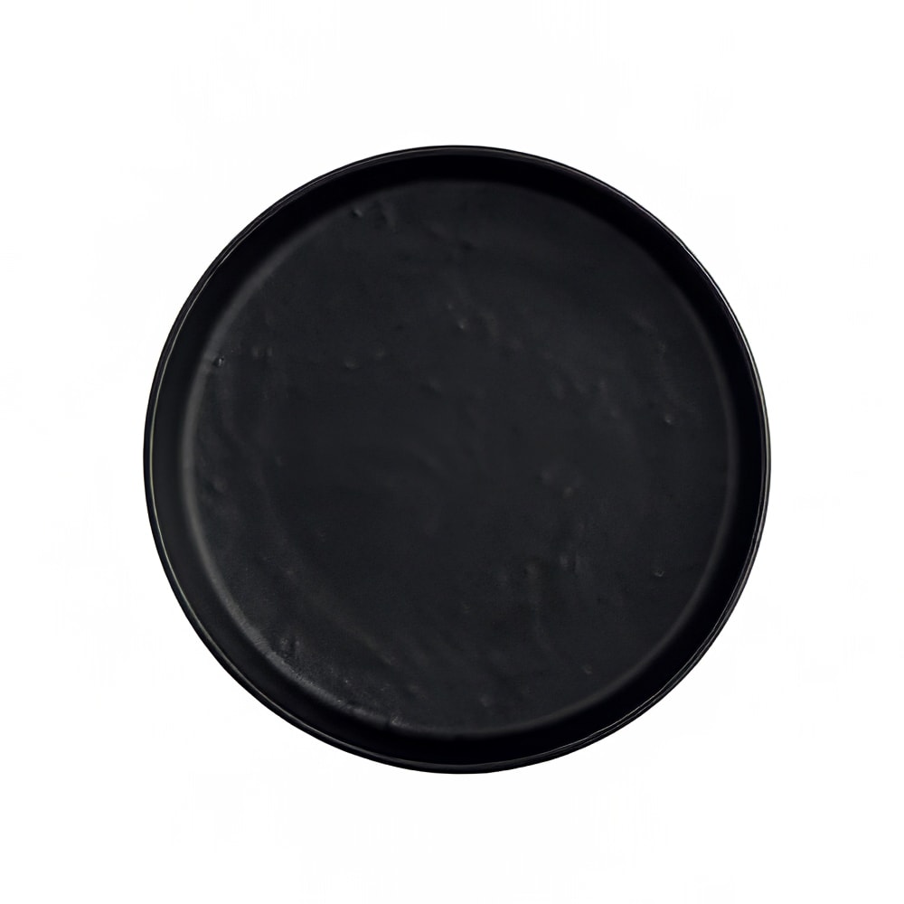 706-7181TM505 6 1/2" Round Melamine Plate, Black