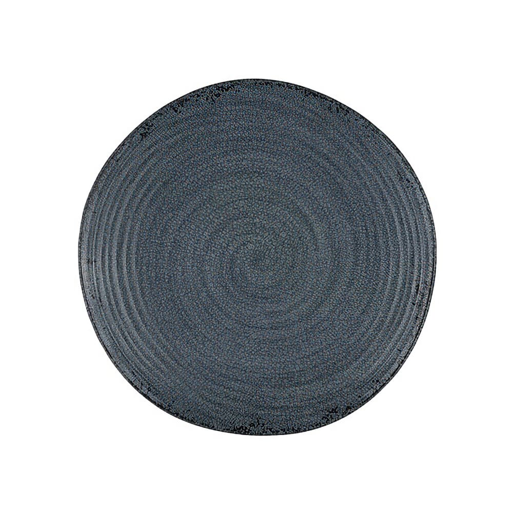 706-7184TM073 6 1/2" Round Melamine Plate, Slate