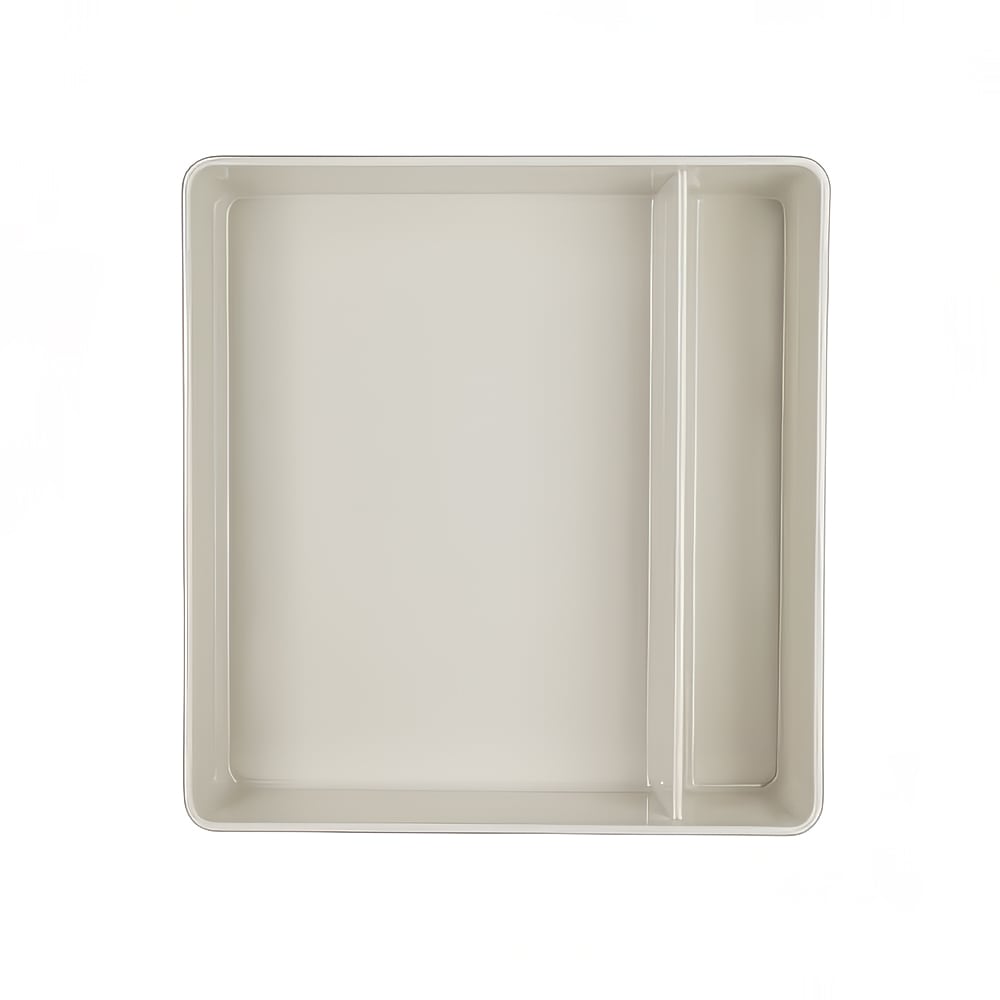 706-7193TM101 Melamine Bento Box w/ (2) Compartments - 10 1/2" x 10" x 2 3/4", Whi...