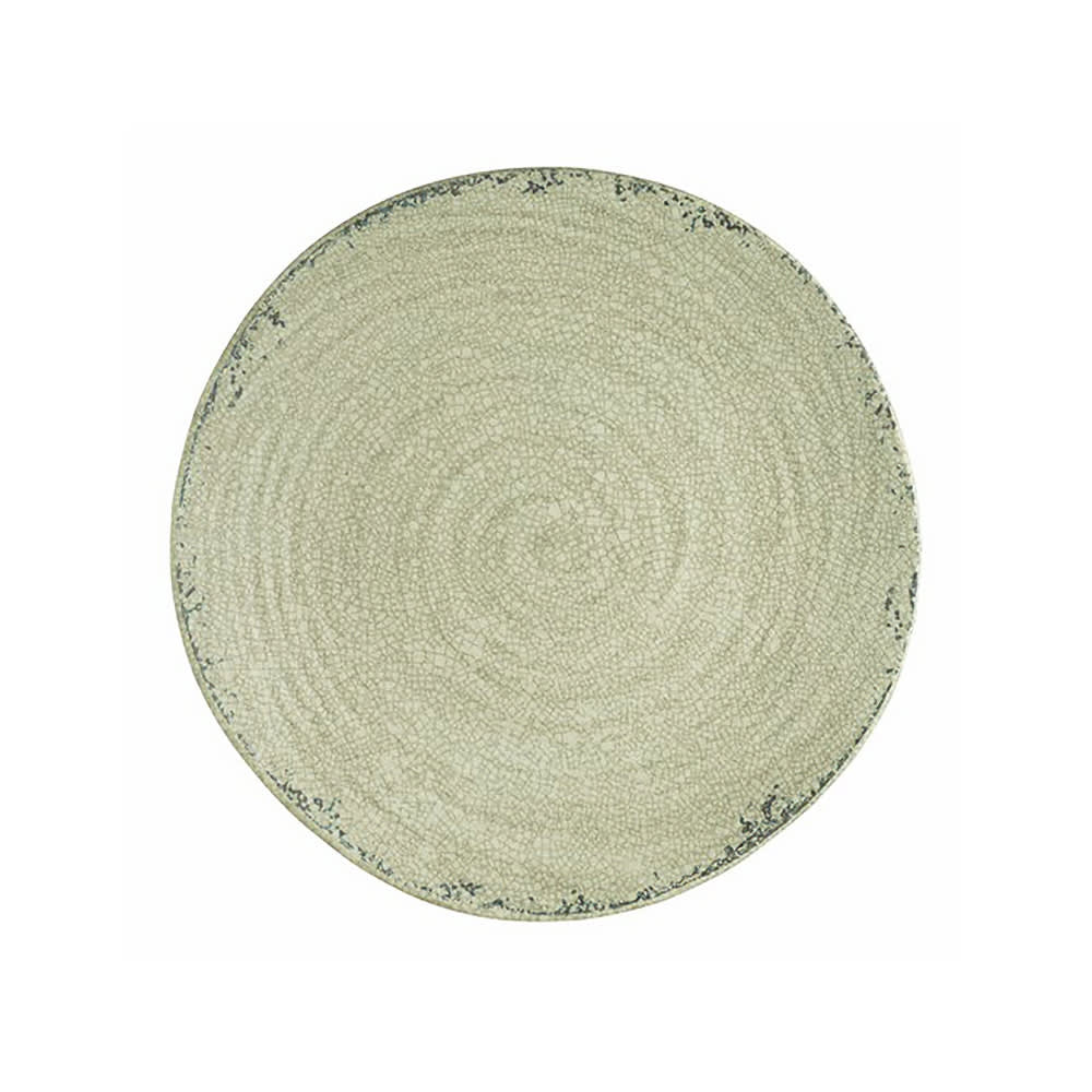 706-7194TM073 6 1/2" Round Melamine Plate, Stone