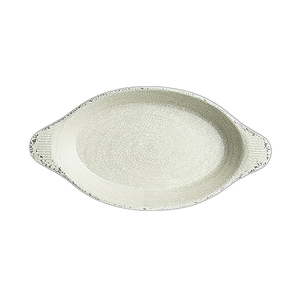 706-7194TM078 23 oz Oval Melamine Eared Dish, Stone