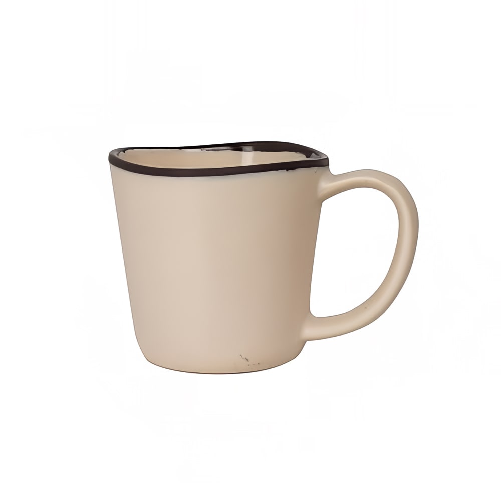 706-7202DD036 10 oz Melamine Mug, Marisol Rustic Sandshell