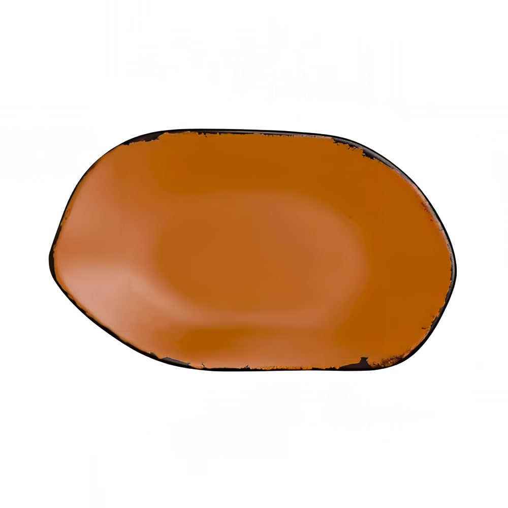 706-7217DD020 12" x 7 1/8" Oval Deflin Platter - Melamine, Marisol Rustic Clay